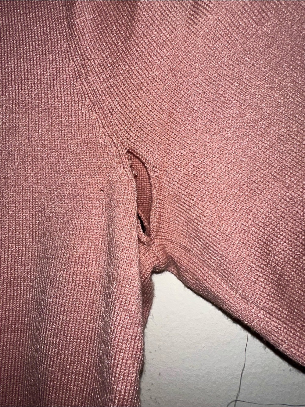 Sew In Love Blush Pink Knit Top with Black Ribbon Bows - Picture 7 of 7